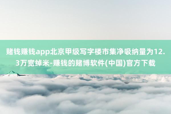 赌钱赚钱app北京甲级写字楼市集净吸纳量为12.3万宽绰米-赚钱的赌博软件(中国)官方下载