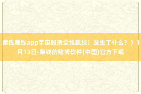 赌钱赚钱app宇宙股指全线飘绿！发生了什么？）1月13日-赚钱的赌博软件(中国)官方下载