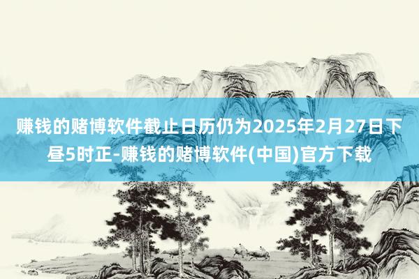 赚钱的赌博软件截止日历仍为2025年2月27日下昼5时正-赚钱的赌博软件(中国)官方下载