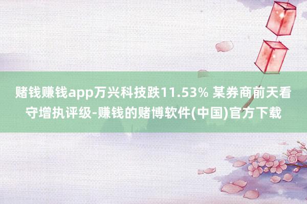 赌钱赚钱app万兴科技跌11.53% 某券商前天看守增执评级-赚钱的赌博软件(中国)官方下载