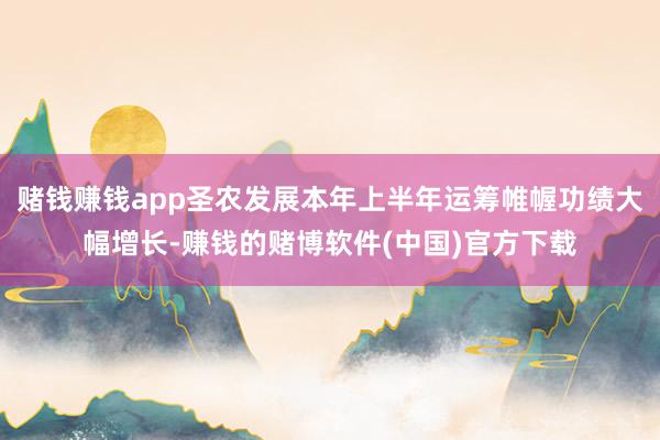赌钱赚钱app圣农发展本年上半年运筹帷幄功绩大幅增长-赚钱的赌博软件(中国)官方下载