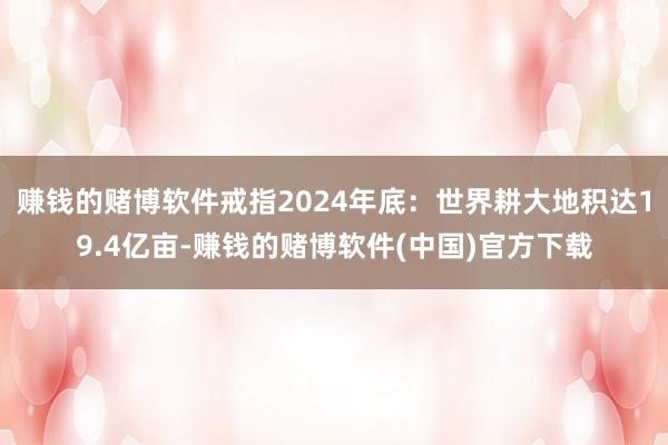 赚钱的赌博软件戒指2024年底：世界耕大地积达19.4亿亩-赚钱的赌博软件(中国)官方下载